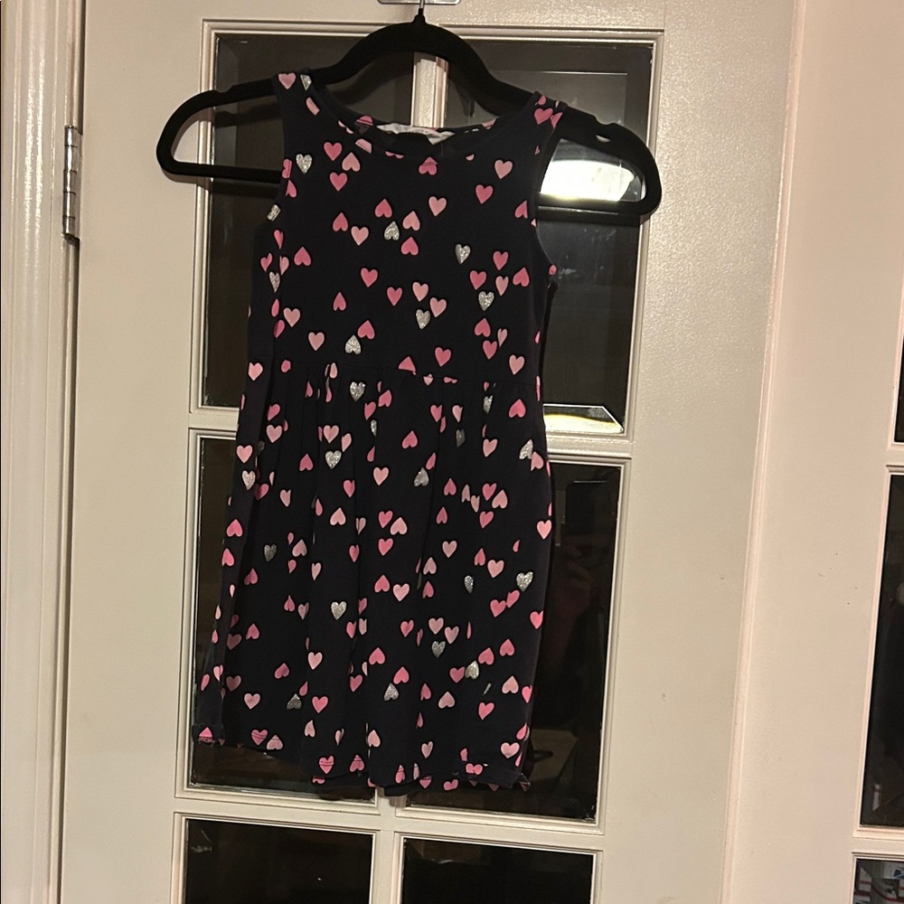 Heart Patterned Kids Dress Easter H&M 6-8 year old Pre-loved  Spring Break